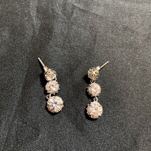 Vintage Lenox CZ Sterling Dangle Earrings